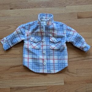 Hanna Andersson Blue and Red Plaid Kids Shirt